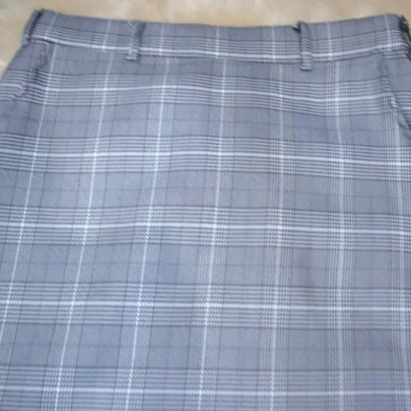 Wild Honey Gray Black Plaid Mini Skirt Size M Pockets Y2K Preppy Grunge - Picture 7 of 10